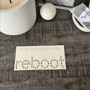 🏷️ Cloth & Paper Planner Reboot Jounaling Card